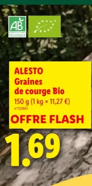 Alesto Graines de courge Bio
