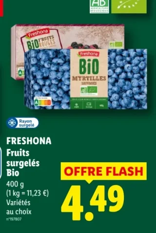 Freshona Fruits surgelés Bio