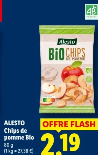 Alesto Chips de pomme Bio