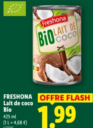 Freshona Lait de coco Bio
