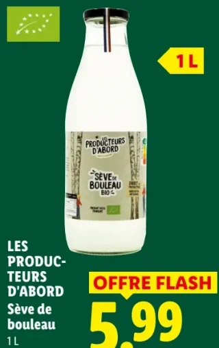 Les Producteurs d'Abord Sève de bouleau Bio