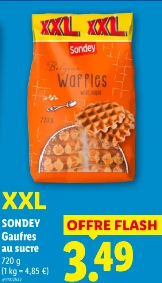XXL SONDEY Gaufres au sucre