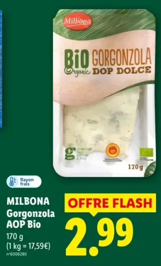 Milbona Gorgonzola AOP Bio