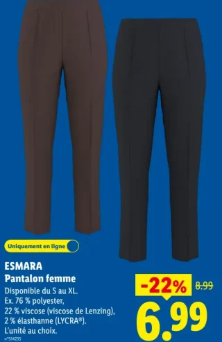 ESMARA Pantalon femme