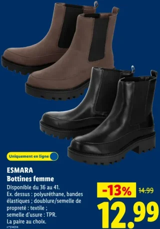 ESMARA Bottines femme