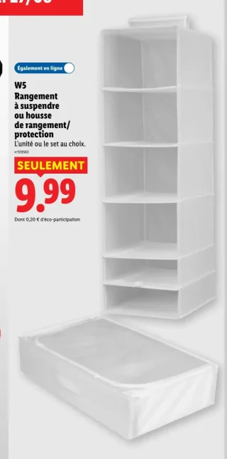 W5 Rangement à suspendre