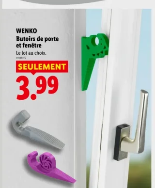 WENKO Butoirs de porte et fenêtre