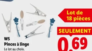 W5 Pinces à linge