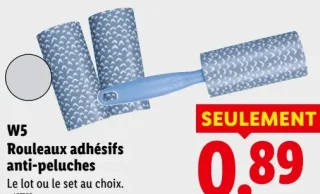 W5 Rouleaux adhésifs anti-peluches
