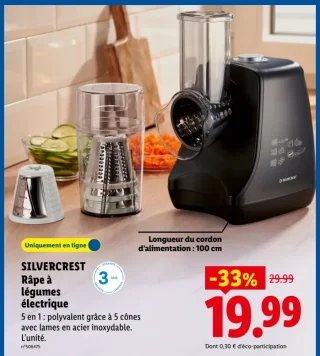 SILVERCREST Râpe à légumes électrique