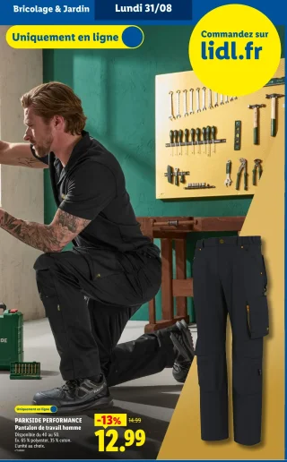 PARKSIDE PERFORMANCE Pantalon de travail homme