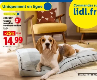 ZOOFARI® Coussin pour chien été-hiver Premium