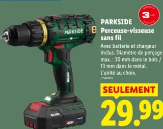 PARKSIDE Perceuse-visseuse sans fil
