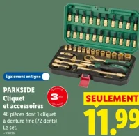 PARKSIDE Cliquet et accessoires