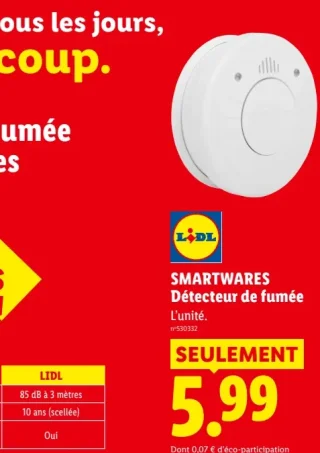 Smartwares Détecteur de fumée