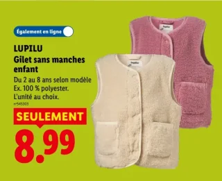 LUPILU Gilet sans manches enfant