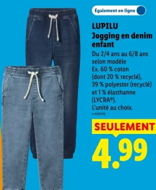 Lupilu Jogging en denim enfant