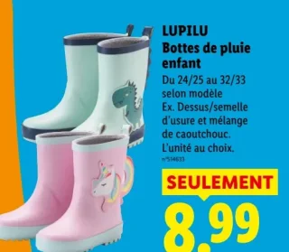 Lupilu Bottes de pluie enfant
