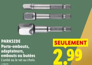 PARKSIDE Porte-embouts, adaptateurs, embouts ou butées