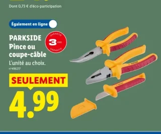 PARKSIDE Pince ou coupe-câble