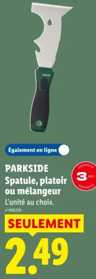 PARKSIDE Spatule, platoir ou mélangeur
