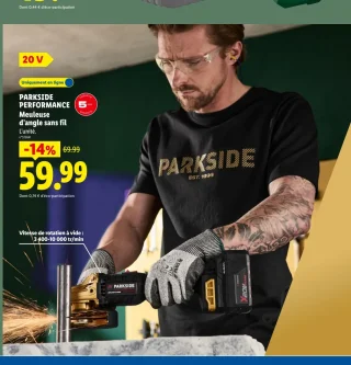 PARKSIDE PERFORMANCE Meuleuse d'angle sans fil