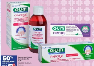Gamme dentifrices et bains de bouche GUM