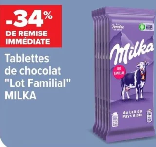 Tablettes de chocolat "Lot Familial" Milka