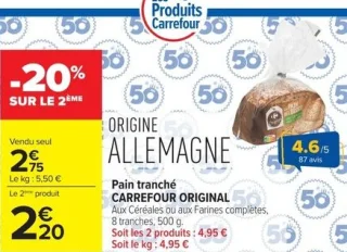 Pain tranché Carrefour Original