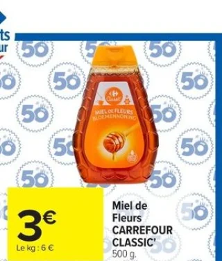 Miel de Fleurs CARREFOUR CLASSIC