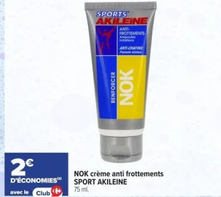 NOK crème anti frottements SPORT AKILEINE