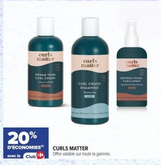 Curls Matter - Offre valable sur toute la gamme
