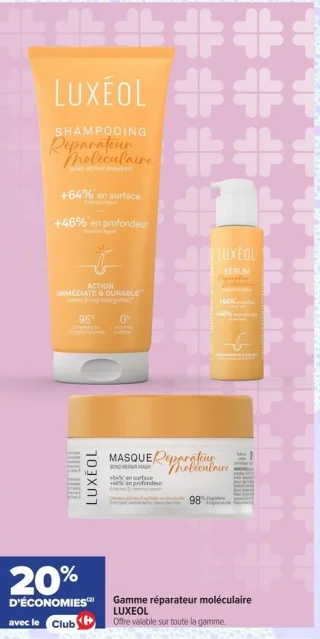 Gamme réparateur moléculaire LUXEOL
