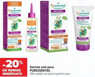 Gamme anti-poux PURESSENTIEL