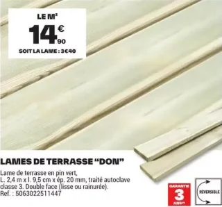 Lames de terrasse "Don"