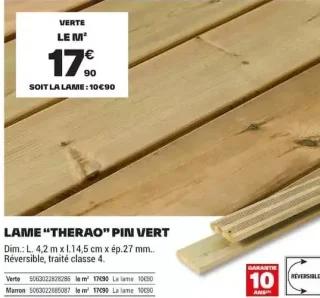 Lame "Therao" Pin Vert