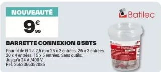 Barrette connexion 85BTS Batilec