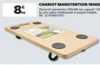 Chariot Manutention 150KG
