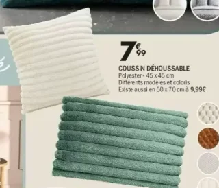 Coussin déhoussable