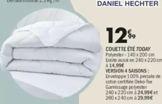 Couette d'été Today
