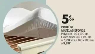 Protège Matelas Éponge