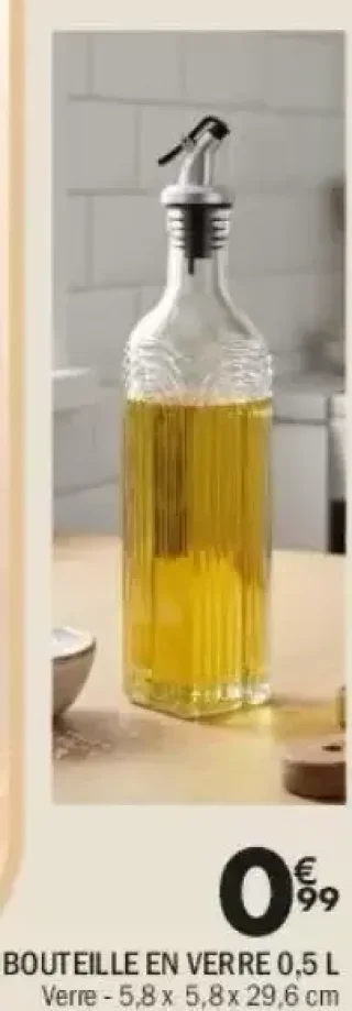 Bouteille en verre 0,5 L