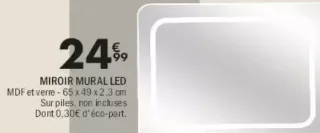 MIROIR MURAL LED