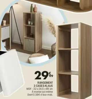 Rangement 3 cases Klaus