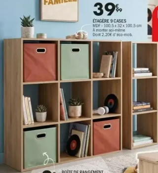Étagère 9 cases