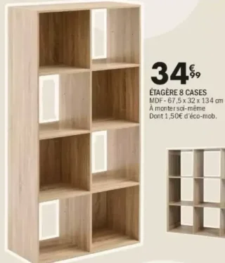 Étagère 8 cases