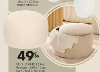 Pouf coffre Elior