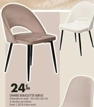 CHAISE BOUCLETTE ADELE