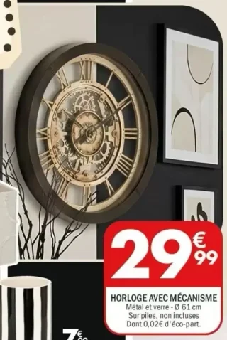 HORLOGE AVEC MÉCANISME