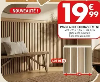 Panneau de soubassement MDF